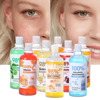 Hot Sale Centella Asiatica Collagen A-Arbutin Anti Wrinkle Niacinamide Hyaluronic Acid Whitening Retinol Vitamin C Serum 500ml
