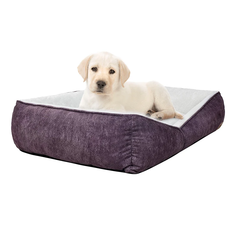 Dog products modern portable chew proof camas de perros outdoor anti anxiety plush pet dog cat sofa beds for large dogs