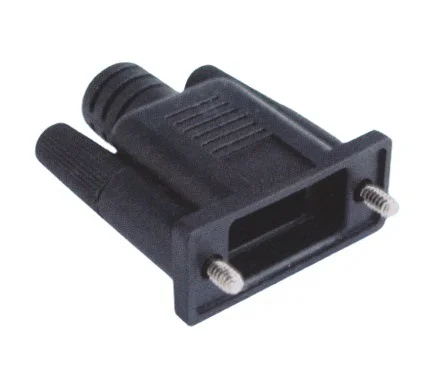 DB9 shell  2W2 2w2 5W1 1W1 injection molding integrated D-SUB black shell