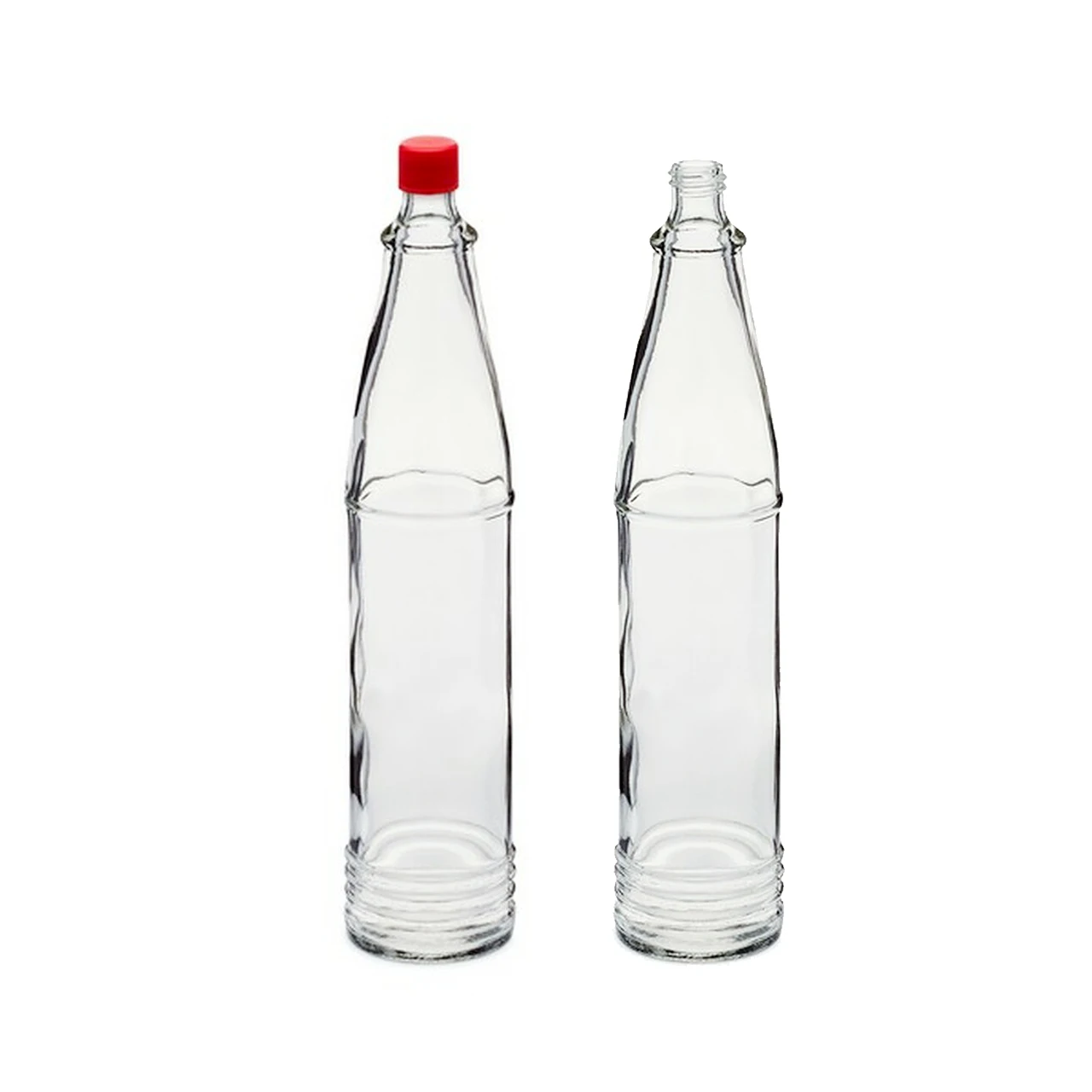 Custom Glass Tabasco Bottle 3 Oz Clear Glass Hot Sauce Woozy Bottles