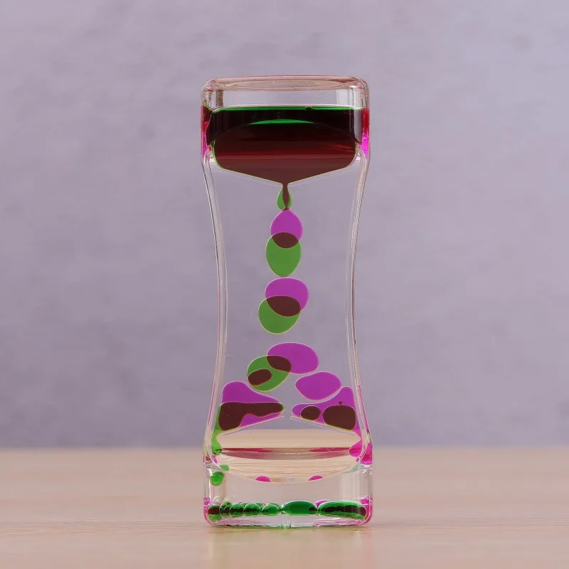 Fw88 Liquid Motion Bubbler Lava Lamp Fidget Sensory Toy Stress Relief