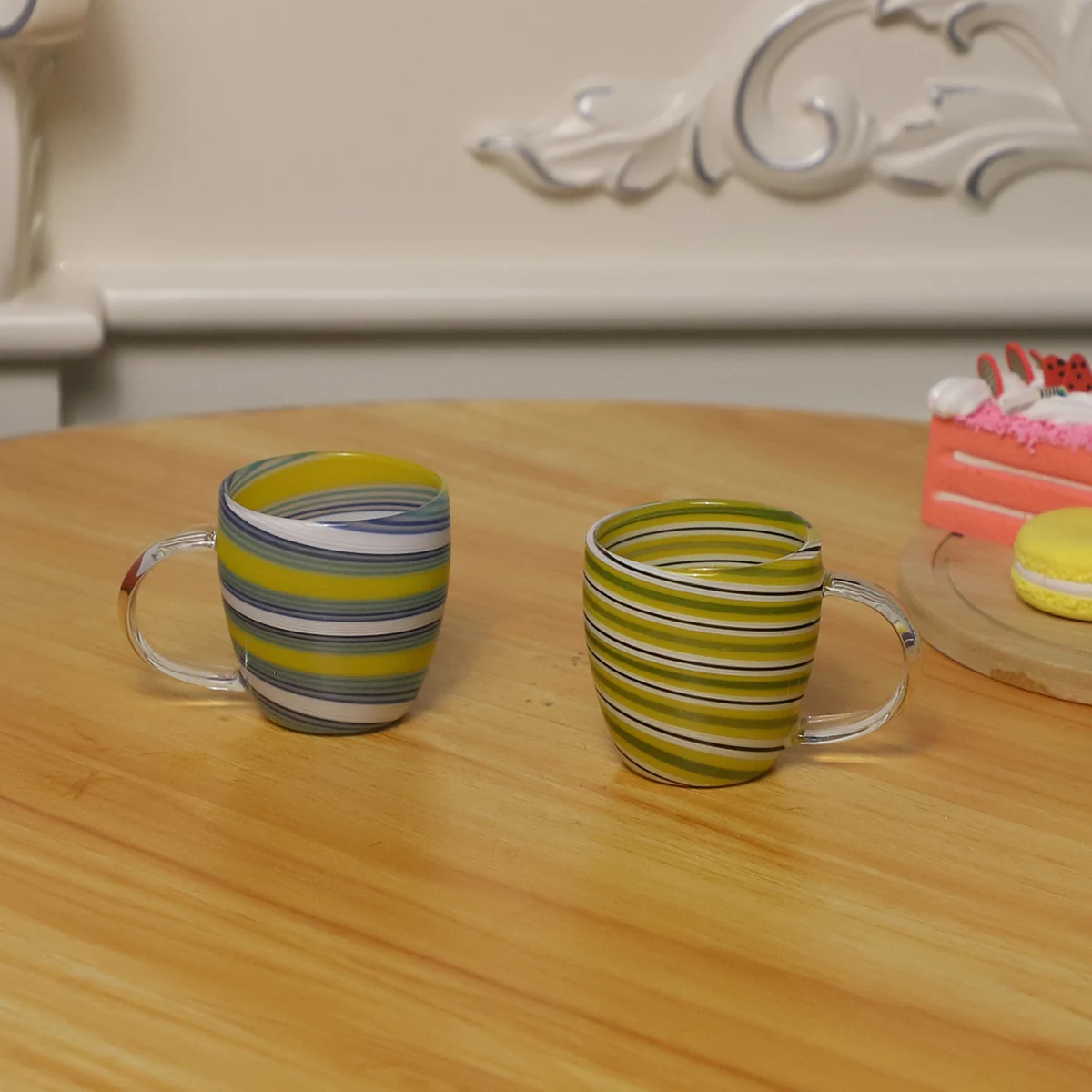 Coffee Tea Drinkware Glass New Designs Mini Order Bulk Tea Coffee Cup with Handle