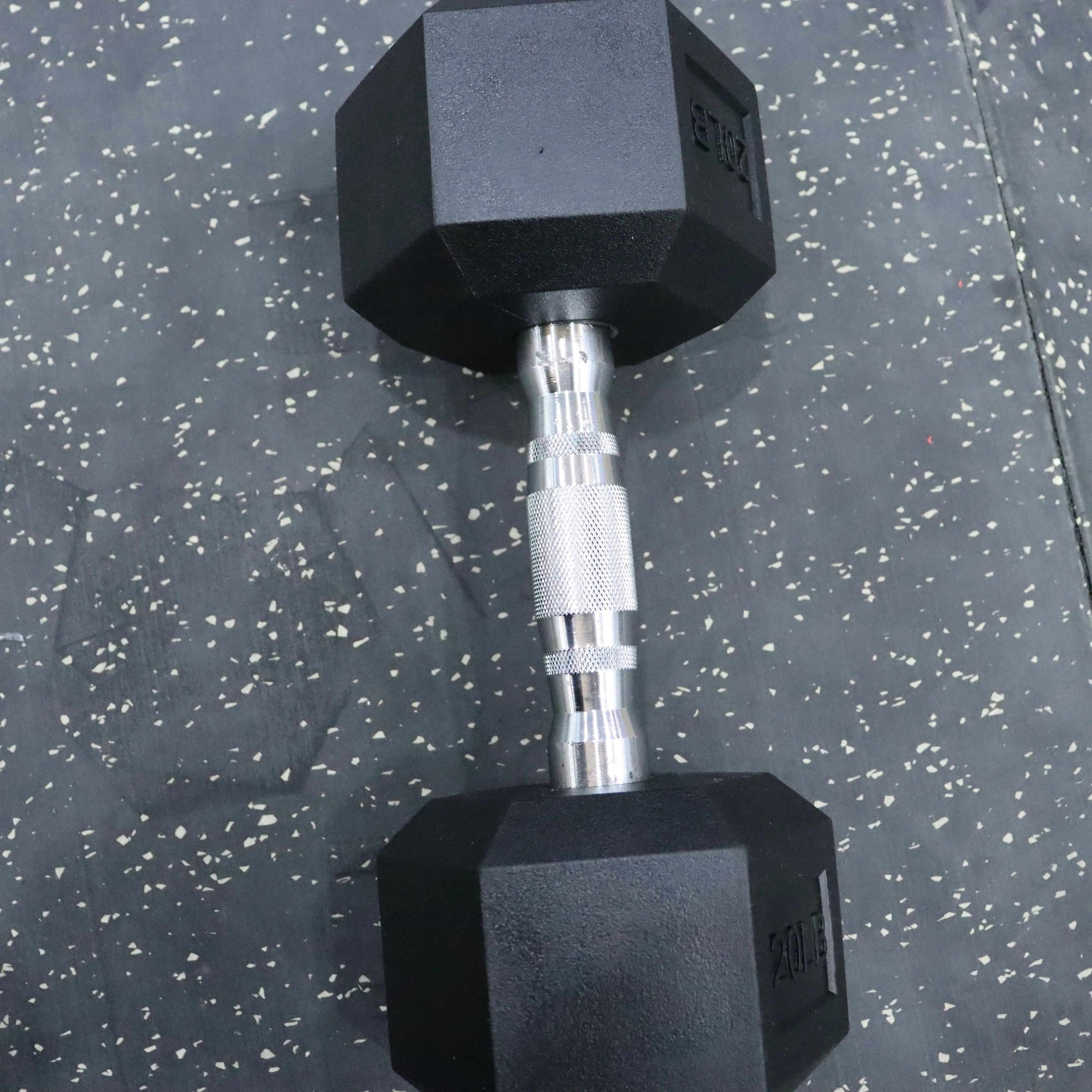 Alibaba.com: Cast Iron Fitness Hex Dumbbell Rubber Encased, Non-slip ...