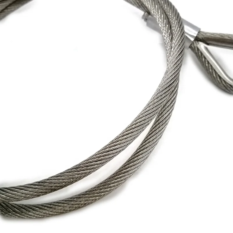 质量放心钢丝绳吊索带硬眼制造商电缆压接套管用于悬挂