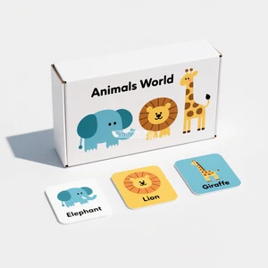 Factory Design Learning Animals Weather Vocabulary Family Entertainment Customized logo Paper Flashcards