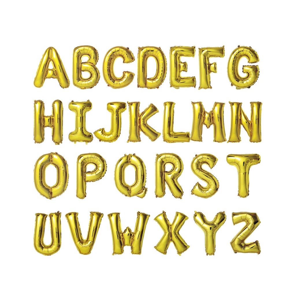 Circulaire manager Realistisch Yh Wholesale Globo Letra 40'' Gold Ballon Letter Birthday Wedding Party  Foil Large Alphabet Balloons - Buy Alphabet Balloons,Globo Letra 40'',Ballon  Letter Product on Alibaba.com