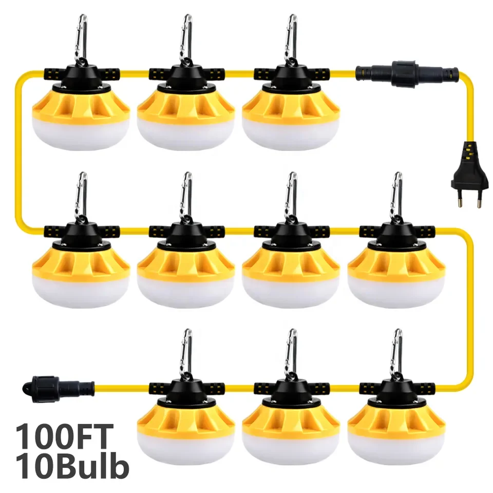 Waterproof Outdoor Construction String Lights Working Lights With High