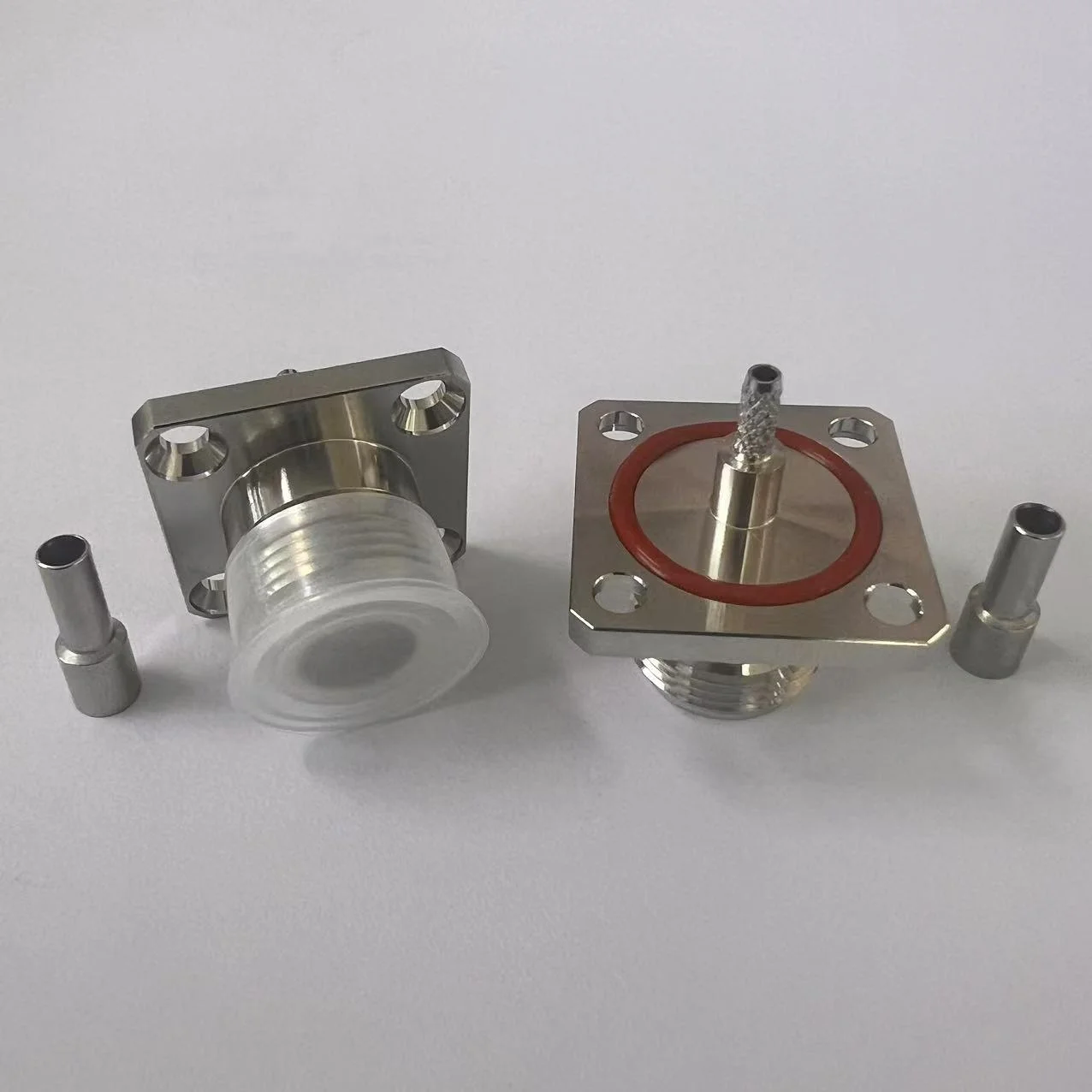 product waterproof n kf15 coaxial connector flange n female connector for rg316 rg174 cables-2