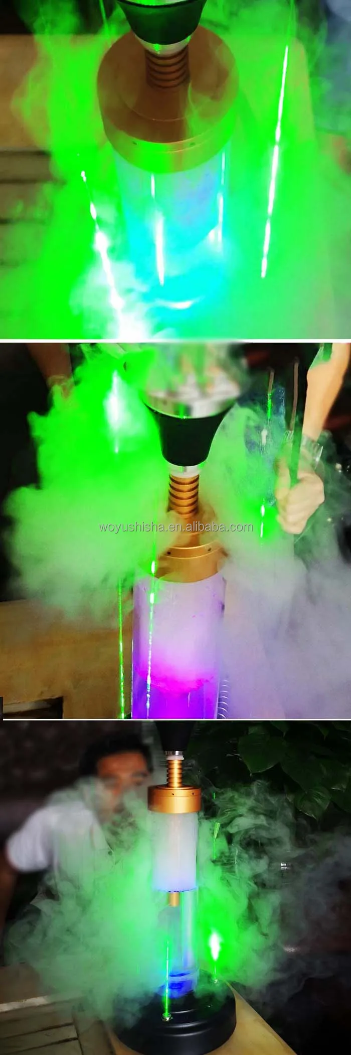 New Design Acrylic Led Laser Spotlight Hookah Shisha Suitable For