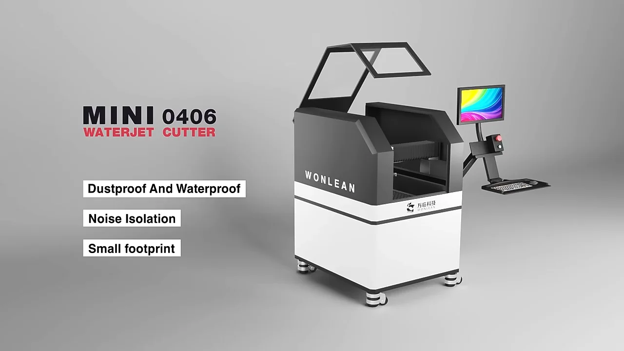 Fully Enclosed Small Water Jet Cutter Price Cnc Micro Waterjet Cutting