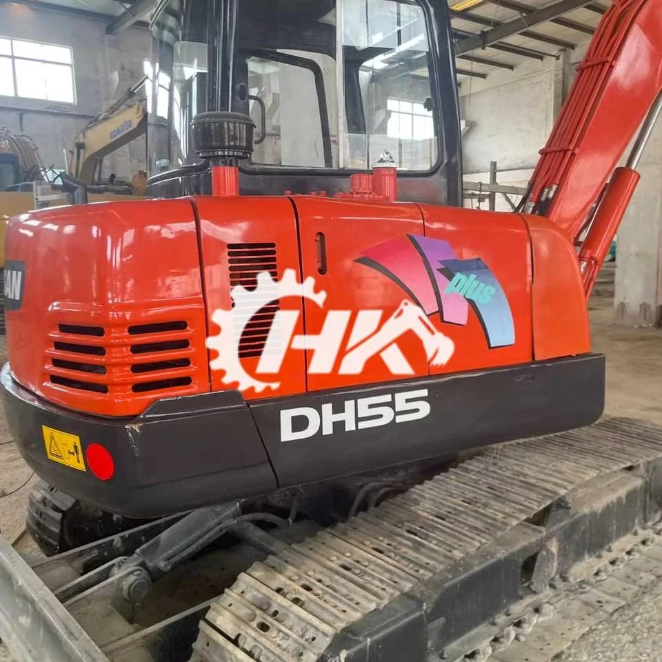 Used Excavator Doosan DH 55 Used Mini Excavator Small Size Doosan Excavator Used Doosan Construction Machinery  Good Quality