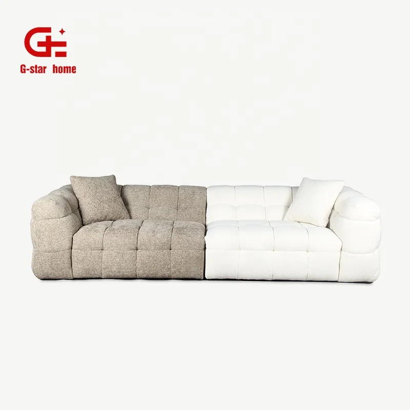 Комплект секционных диванов в скандинавском стиле модульный диван диваны для гостиной 3 места итальянская мебель