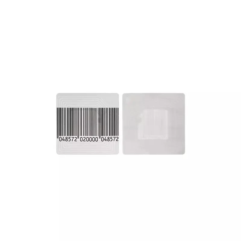 4*4 cm Retail Security Alarm System 8.2Mhz RF Soft Tag Barcode Sticker Anti-Theft EAS Label for Boutique Retailers