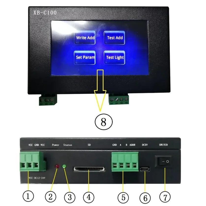 XB-C100 DMX Address Writer - Efficient Lighting Solutions