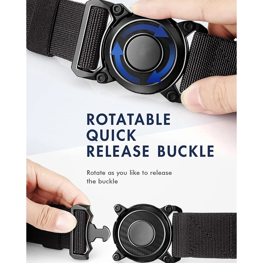 High Quality Men Fashionable Multifunctional Tactical Belt Wear-resistant Durable Stretch Nylon Web Tactical Belt