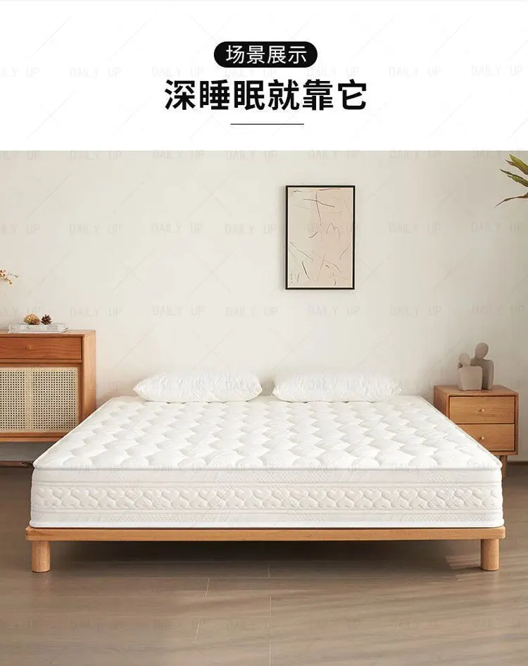 Thickened Mattress With Pocket Spring Adults King Size Air Breathable Latex Bed Mattress For Hotel Bedding Sleep