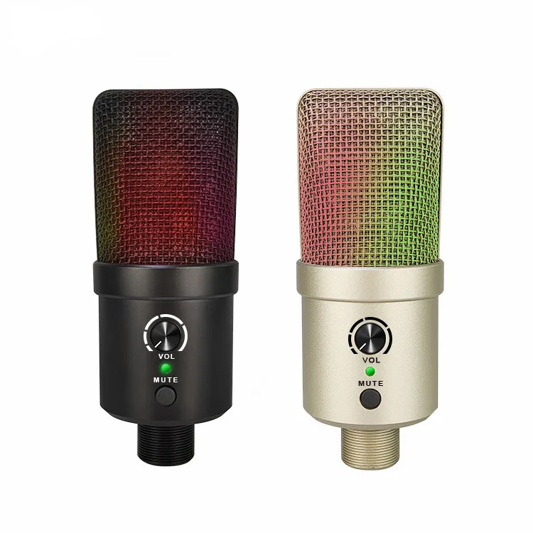 U780 RGB カラフルマイク USB コンデンサーマイク スタンド付き