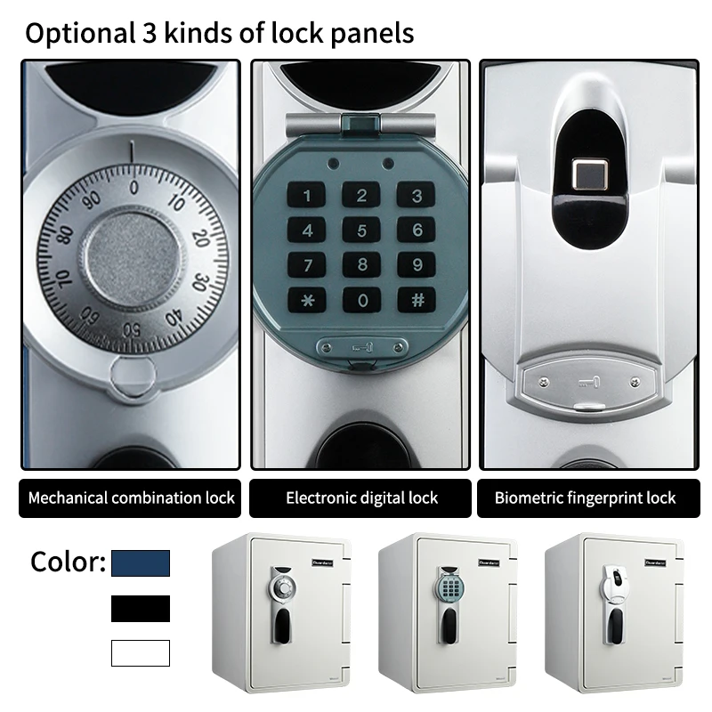 Secret Safe Box for Money Safety Box 2.1 Cubic Feet Fire Proof Cabinet Storage Security Safe Box Safe Locker for Home- 2096WD