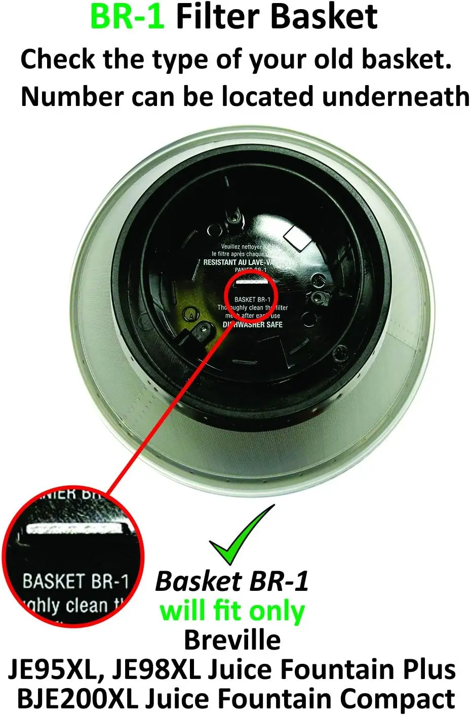 Mesh Filter Basket For Je95xl,Je98xl,Bje200xl Juicers For Br1 Buy