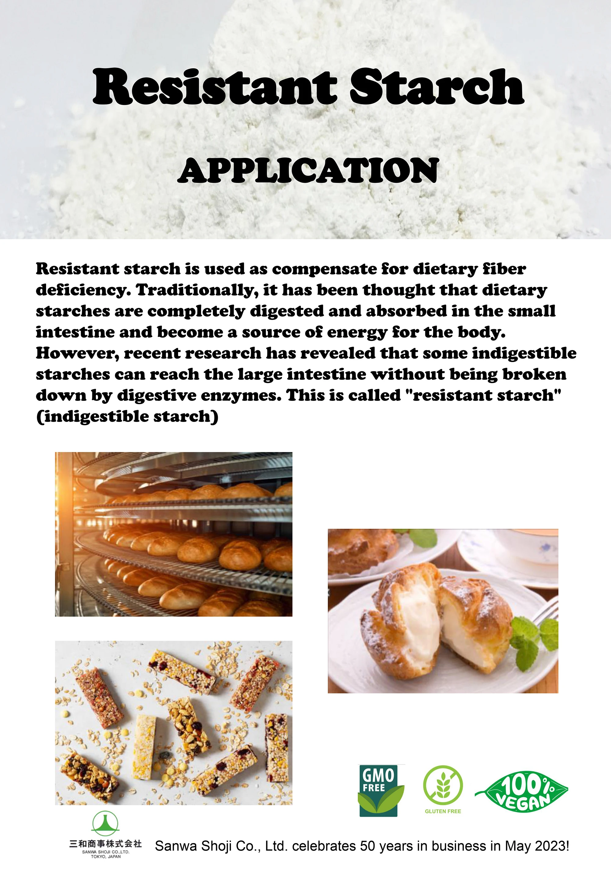 Energetic High Fiber Resistant Tapioca Starch Benefits Bulk Best Buy