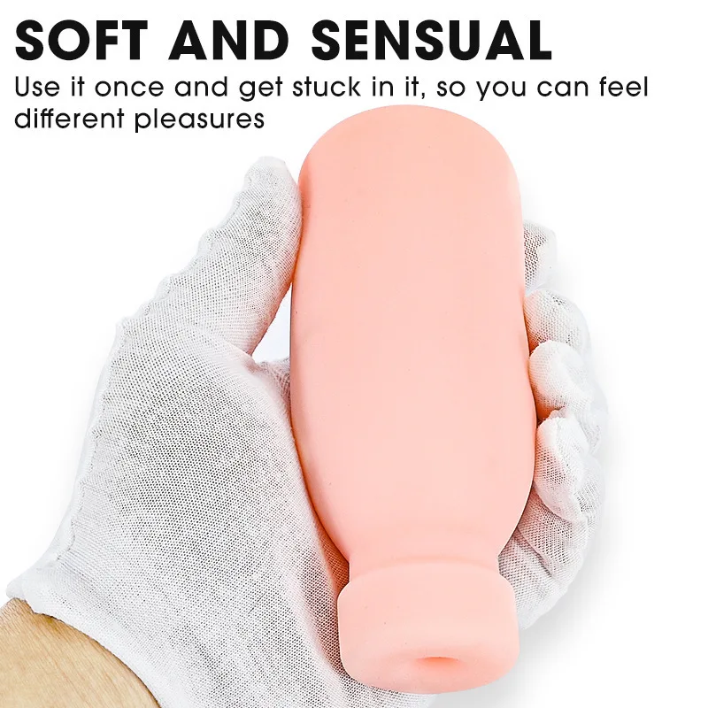 TPE masturbator texture and detail view
