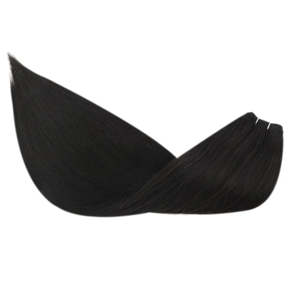 LaaVoo Virgin Weft Human Hair Extension 100% Real Human Hair 12 Months High Quality Sew in Bundles_voghion.com