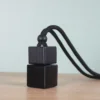 bright black bottle+black wooden  lid