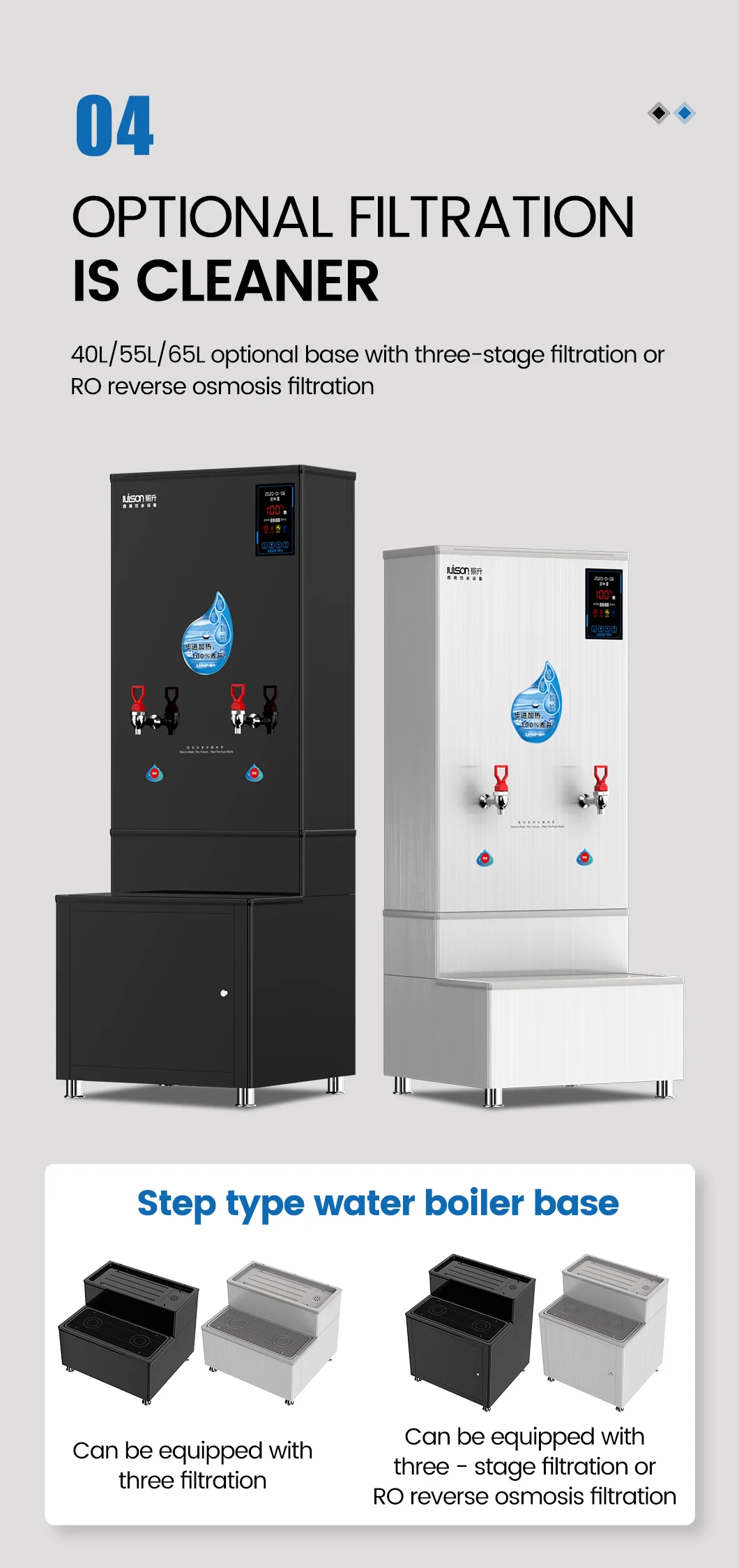 Multi-Functional Electronically Heated Commercial Water Boilers With Large Capacity For Hospitals, Schools And Factories factory