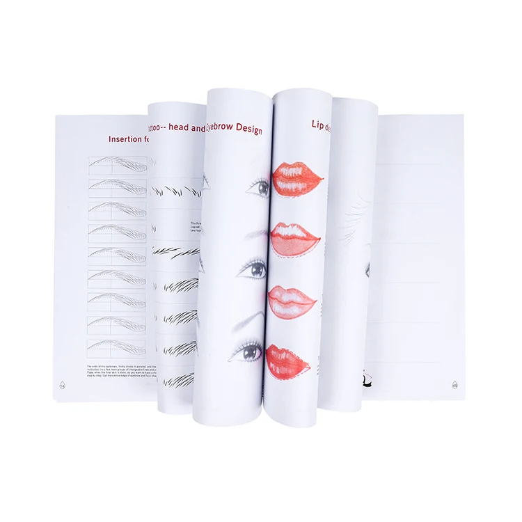 Professional Permanent Makeup Practice Skin Practice Book