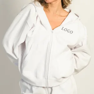 Winter 2026 New Activewear Blank Sports Outfit Zipper Women Hoodies 1pc Oversize Vintage Puff Printed Gym Fitness Sweatshirt