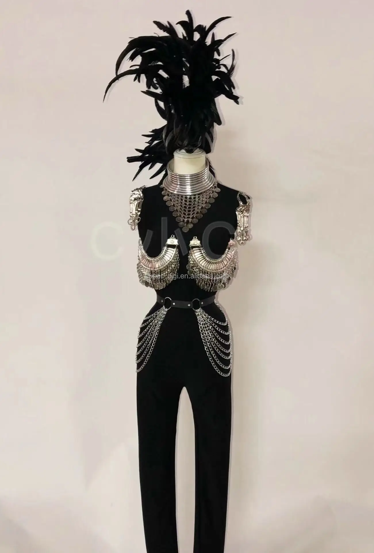 Conjunto de baile de gogo para mujer y hombre, traje Sexy de plumas negras,  mono de caballero, trajes de Gogo, DJ, DS, fiesta, actuación en escenario|  Alibaba.com