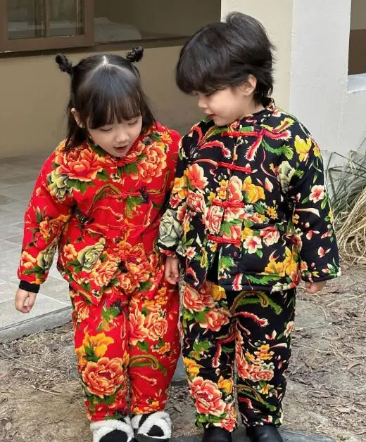 Ecoparty Kids Northeast Flower Cotton Padded Jacket