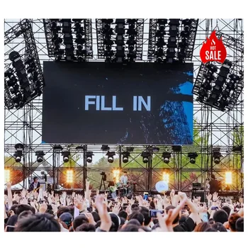 Indoor Outdoor Rental LED Wall Display P2.6 P2.9 P3.9 P4.8 500x500mm Panel Stage Background LED Video Screen