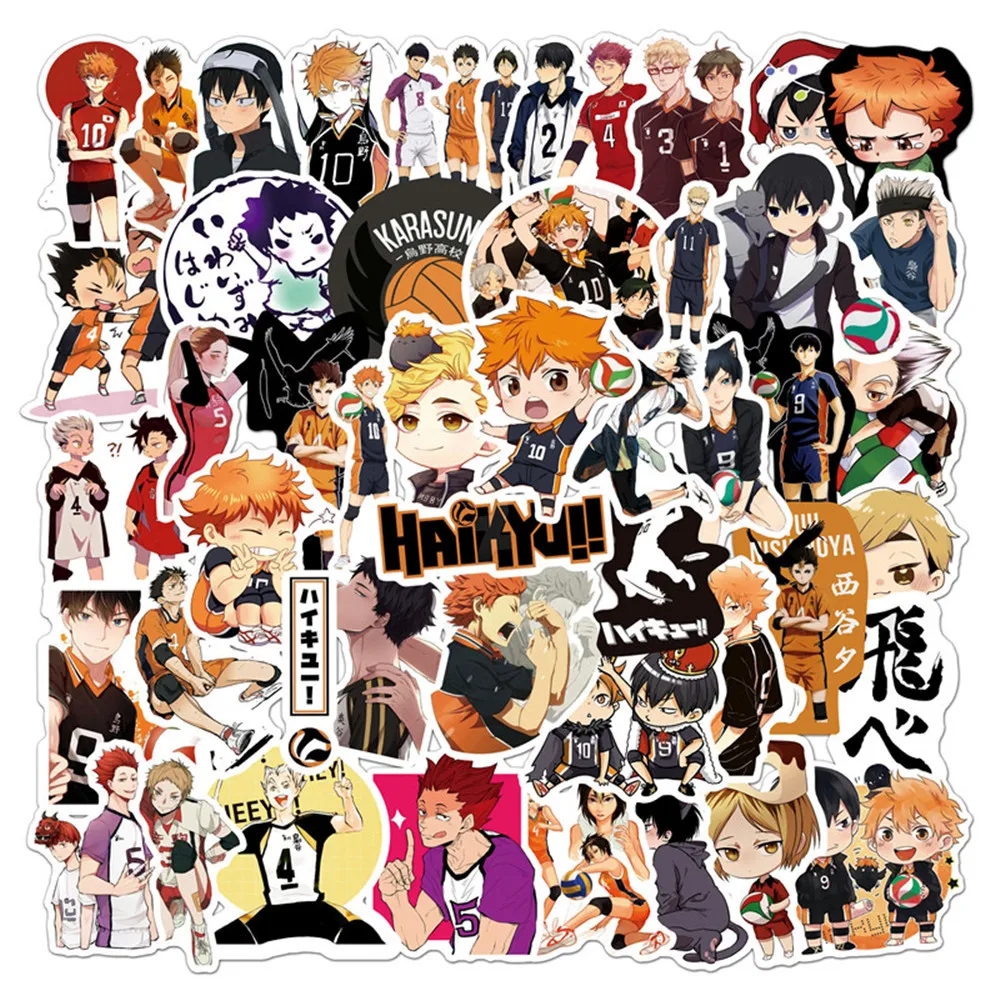 pack of stickers Haikyuu to the top Poster by ShonenMonk