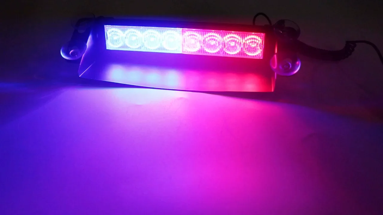 Car Emergency Flasher Dash Strobe Warning Light Day Running Flash Led ...