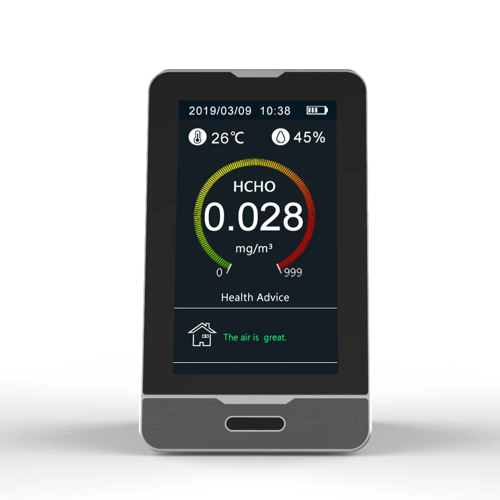 AQI PM2.5 анализ качества воздуха HCHO TVOC тестер PM1.0 PM10 цифровой светодиодный дисплей монитор детектор газа анализатор