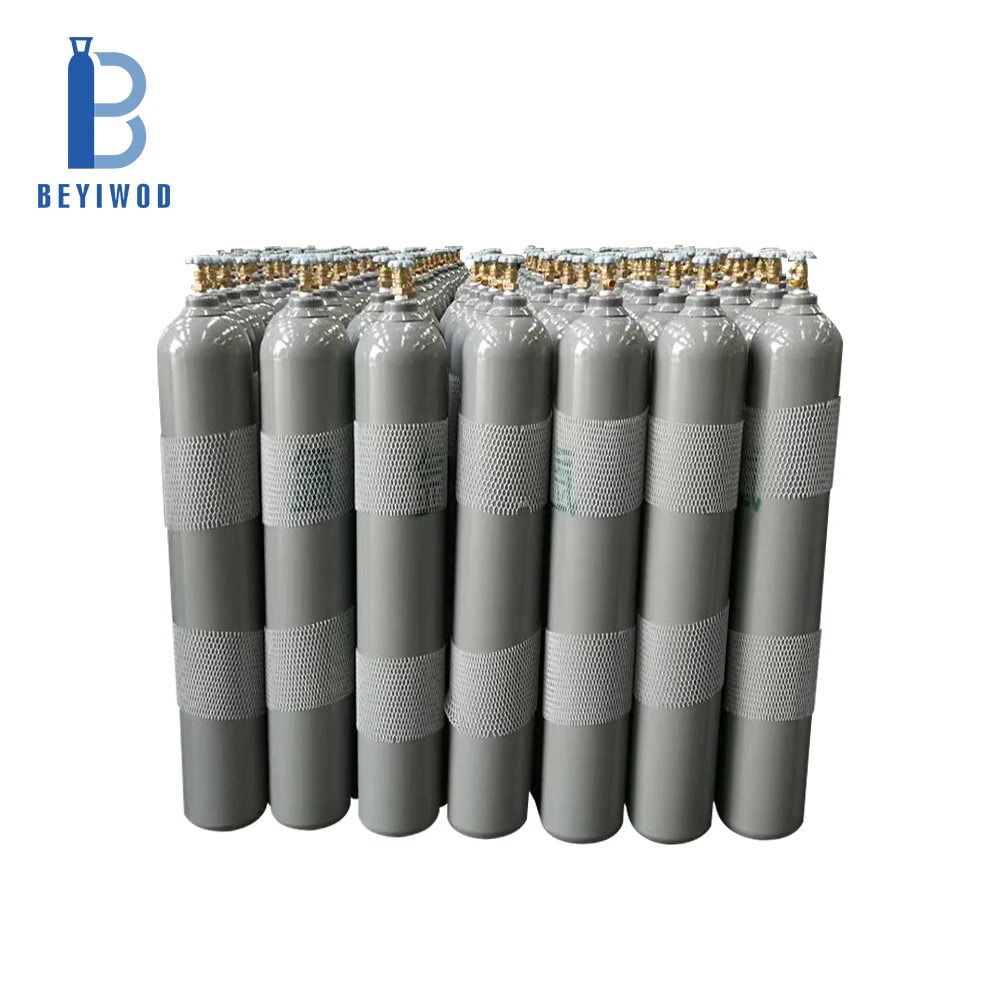 BEYIWOD Factory Low Price Sales 48kg 40L Steel Co2 Helium Argon Gas Cylinder High Pressure with Valve