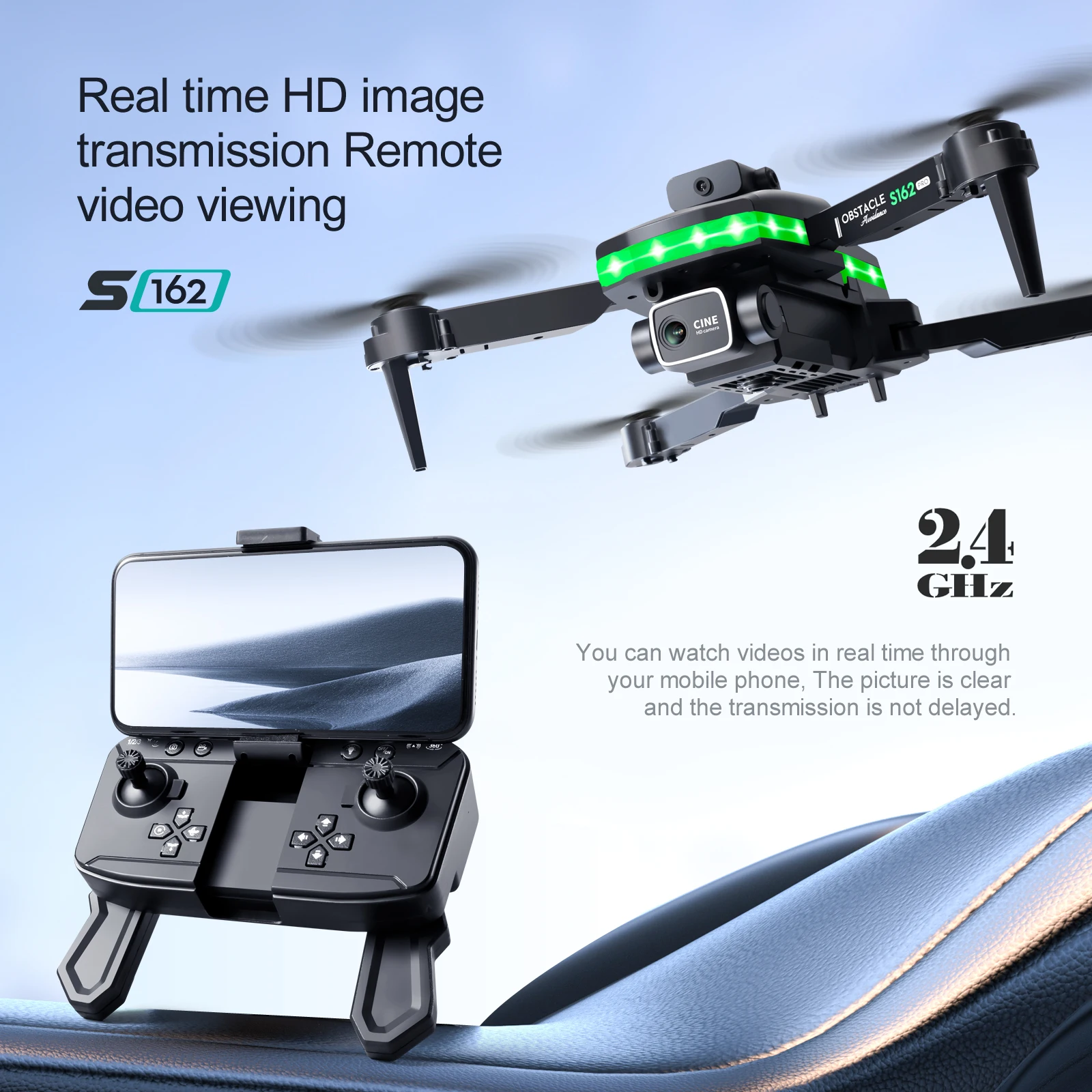 2024 200 different drones Original factory  foldable S162 Professional 4k camera with Obstacle avoidance mini drone