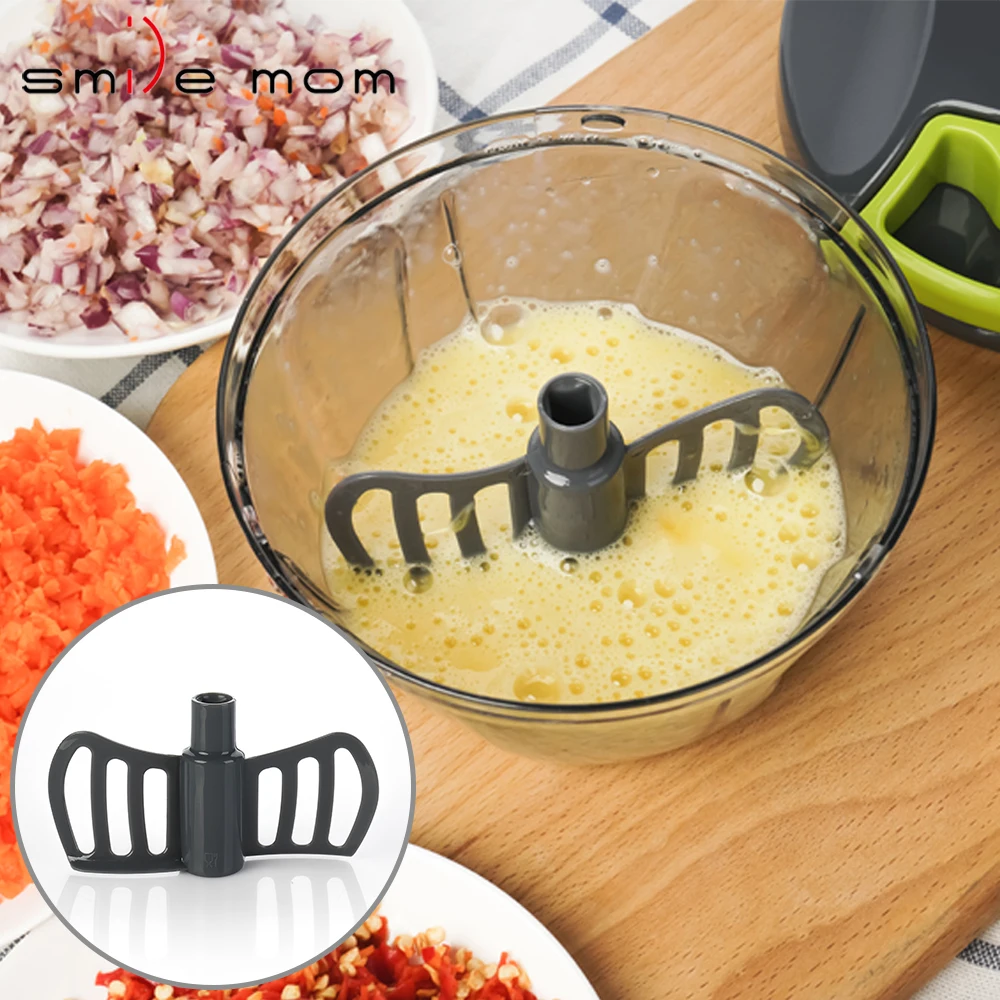 
 Ручной измельчитель еды A372 с 3 лезвиями и блендером, овощерезка, слайсер  