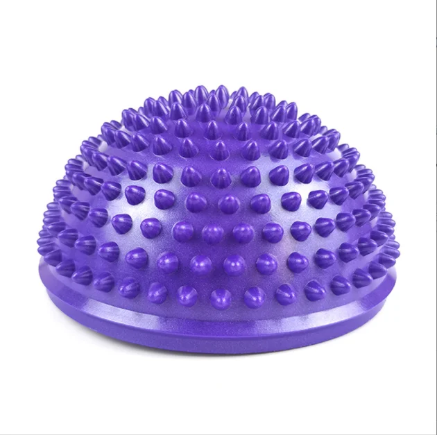 PVC Half Round Foot Massage Pad Balance Ball Fitness Training Yoga Ball