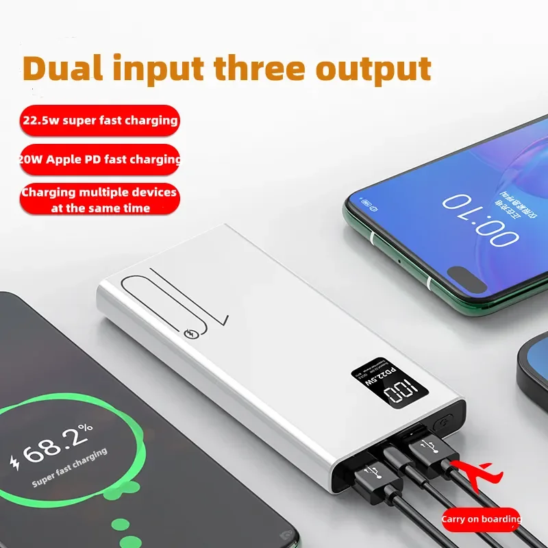 Custom Logo Ultra Slim 10000mah Fast Charging Power Bank 10000mah ...