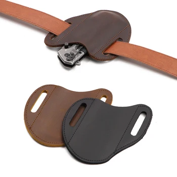 Factory Ready Edc Handmade Leather Knife Sheath Flashlight Holder ...