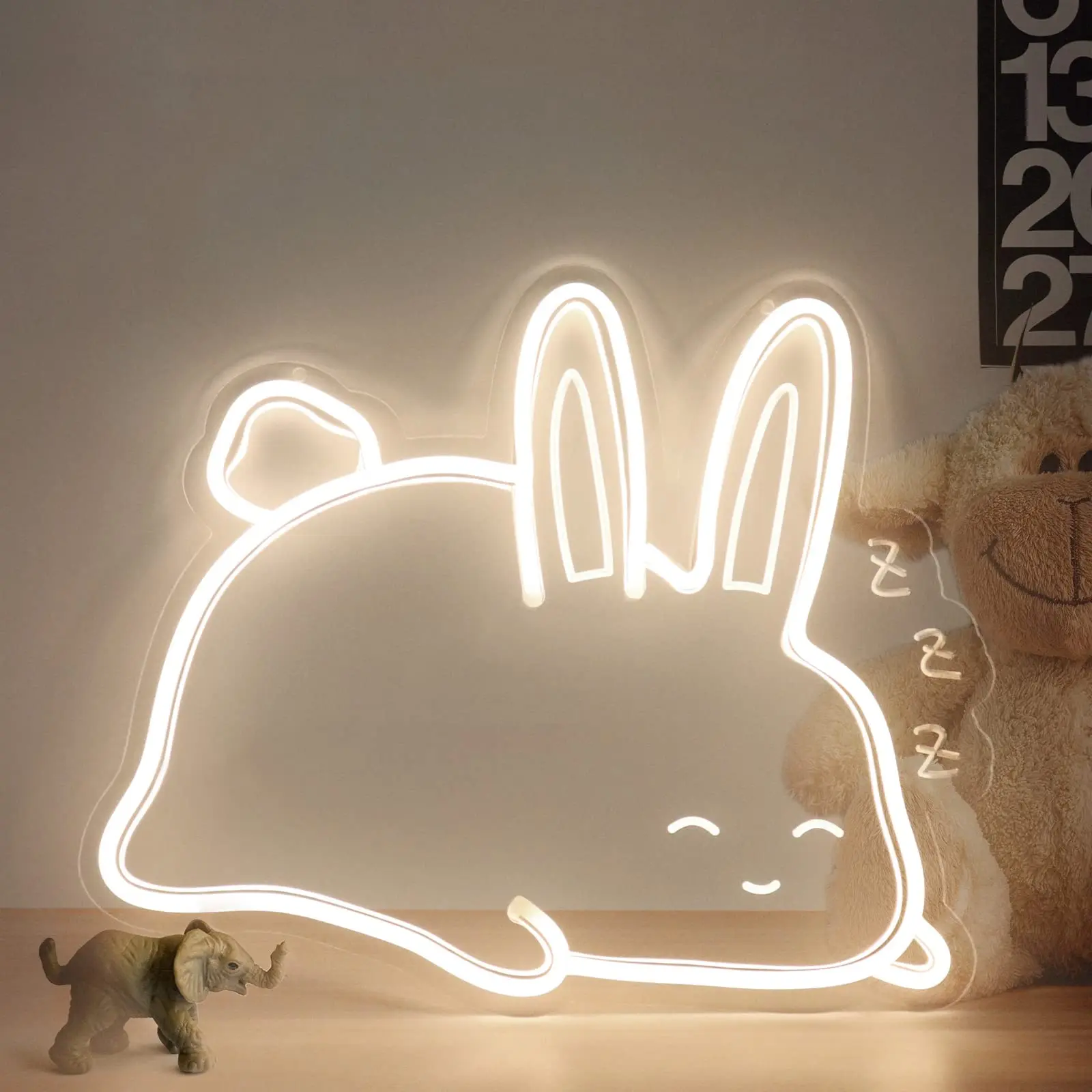 product cute puppy night light kawaii animal bedside room powered 3d dog nightlight led neon lights sign-6