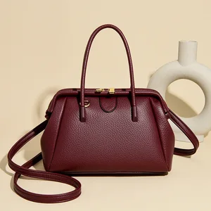 Women's Classic Elegant Top Handle Handbags Double Zipper Metal Hardware Ladies Daily Office Casual Handbags