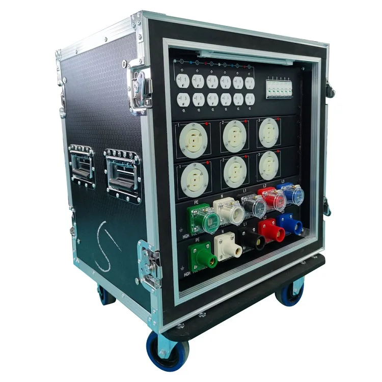 30 Amp Twistlock Output 3 Phase Power Distribution Rack Stage Dj Audio Power Distro Boxes