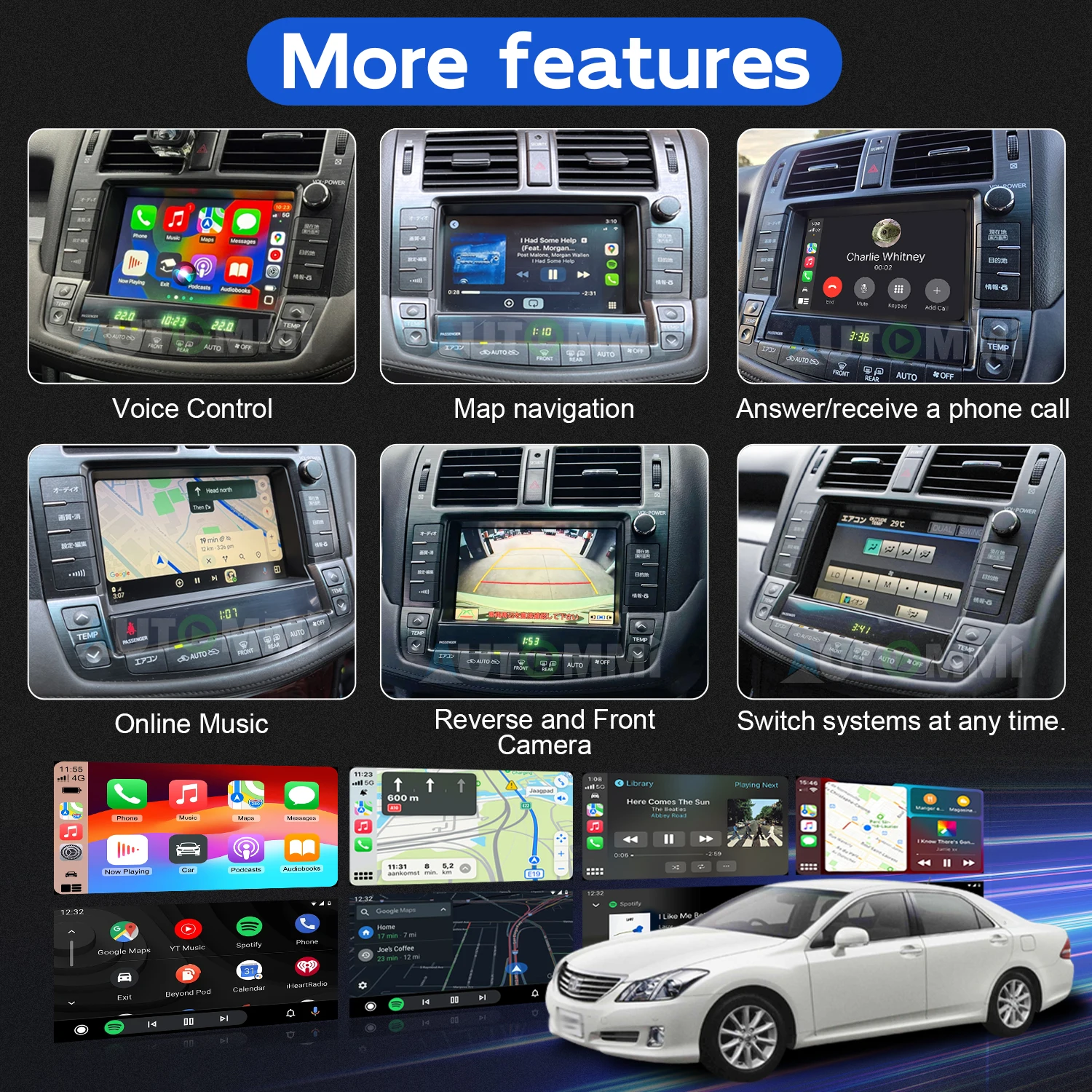 Crown Hybrid GWS204 OEM Head Units - Wireless Carplay & Android Auto