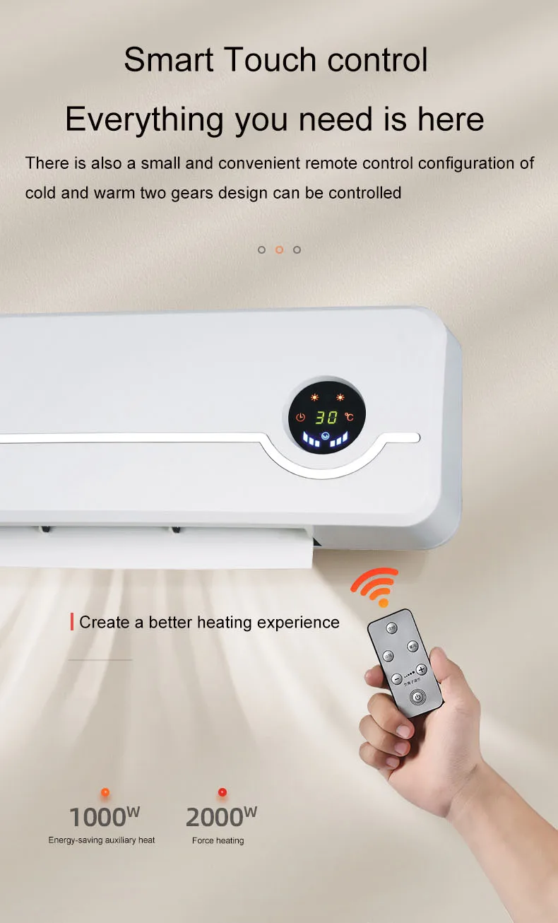 Electric Heater, 1000-2000w, Plastic - detail 10