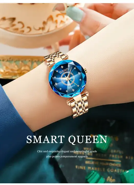 Seno 0036L marca femenina relojes de pulsera reloj de cuarzo de cielo  estrellado moda cristal diamante Relogio femenino reloj de lujo para mujer