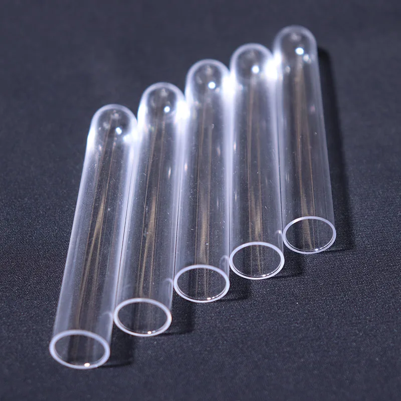 Custom Logo Laboratory Supplies Small Transparent Lid Cork Color Stand Plastic Test Tubes