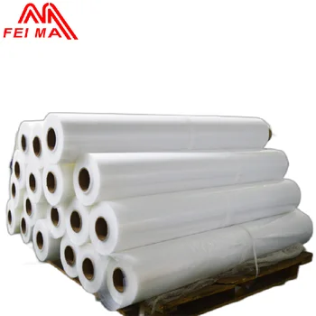 OEM Plastic Wrapping Film PE Three Layers Co-extrucsion Film Wrap Plastic Roll Films for Protective or Food Packaging